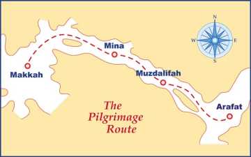 The Pilgrimage Route, Click to visit the places on the map